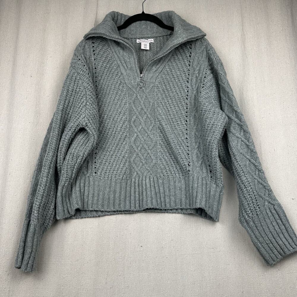 Sincerely Jules Women's Medium Knitted Sweater Cable-Knit Soft